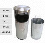 GESSERIT J 310 Inox Mirror 40 liter Köztéri szemetes